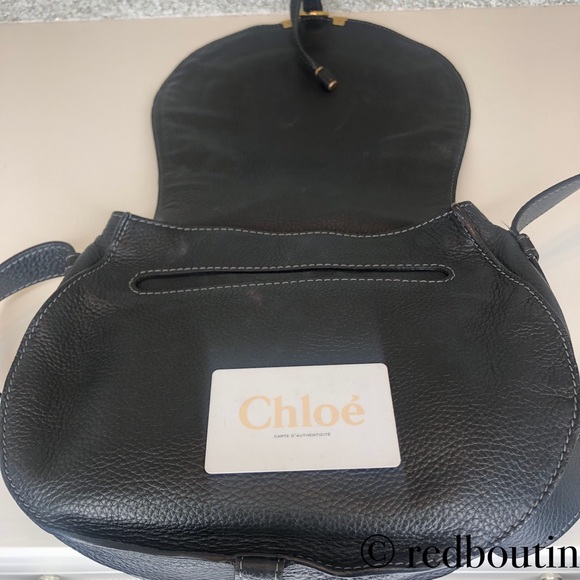 Traded chloe Marcie Medium black Leather Crossbody - Picture 3 of 8